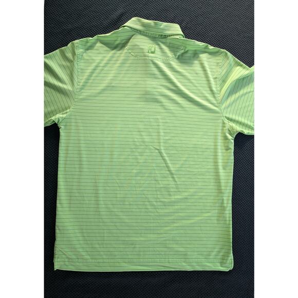 FJ Golf Polo Performance Shirts Lot of 2 Mens Med Green Pink Striped Design - Picture 7 of 10